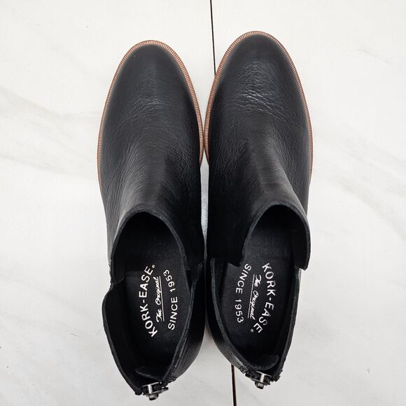 Kork-Ease Renny Leather Boots Womens 7.5 Black Ankle Bootie Western Comfort New - Picture 6 of 9